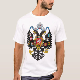 O império de russo dobro-dirigiu a camisa da águ