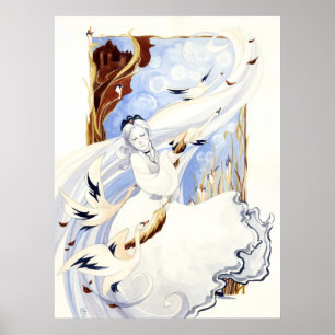 O impressão da rainha da cisne