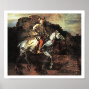 O Impressão de Arte Polonês Rider Vintage