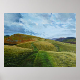"O impressão de Northumberland da estrada dos