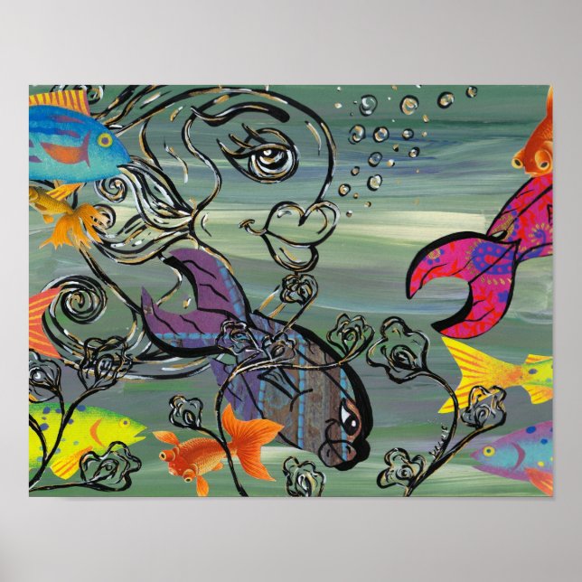 O Impressão do Aquário de Groovy (Frente)
