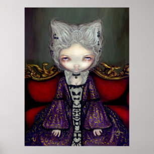 O impressão lowbrow rococo gótico da duquesa