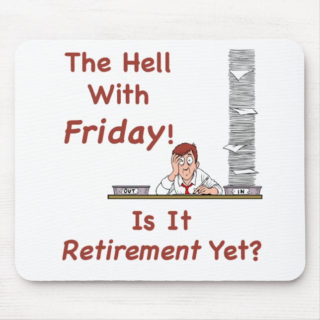 O inferno com sexta-feira Mousepad (Frente)