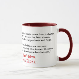 O inferno de Dante, caneca do Canto XII