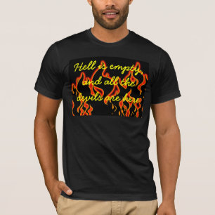 O inferno do t-shirt das citações de Shakespea