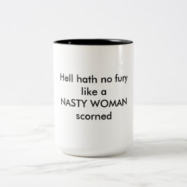 o inferno Hath nenhuma fúria gosta da caneca