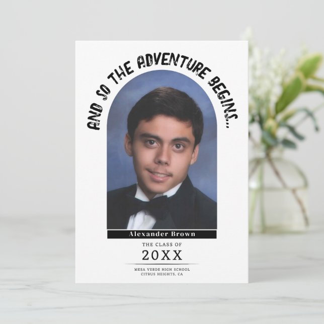 O Início da Aventura Anúncio de Formatura (Em pé/Frente)