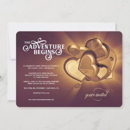 O Início da Aventura Convite de Casamento (Versão