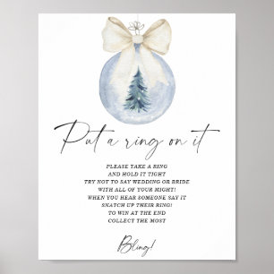 O inverno colocou um anel no poster de jogo