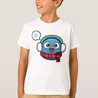 O inverno da vaia caçoa o T do t-shirt