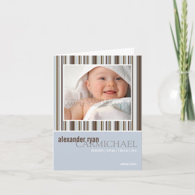 O inverno listra o azul • Anúncio do bebê (Frente)