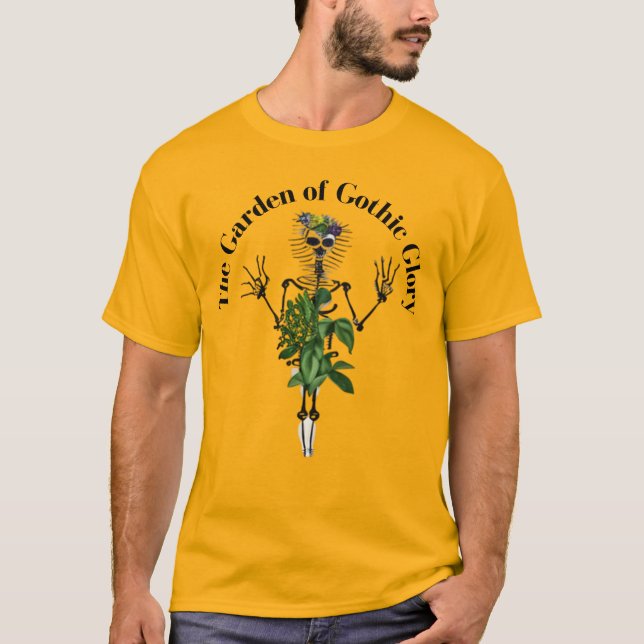 O jardim da camiseta da glória gótica (Frente)
