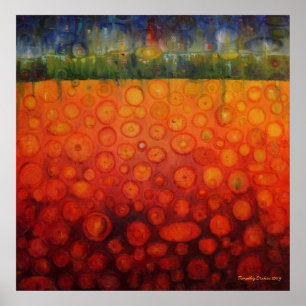 O jardim de Cyndi - impressão das canvas