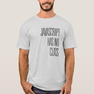 O Javascript não tem nenhuma classe - t-shirt