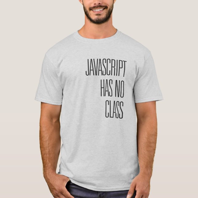 O Javascript não tem nenhuma classe - t-shirt (Frente)