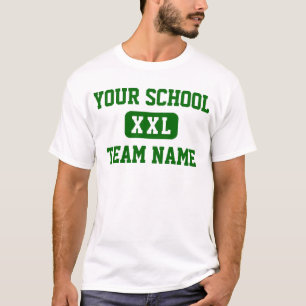 O jérsei da camisa da equipe de esporte da escola
