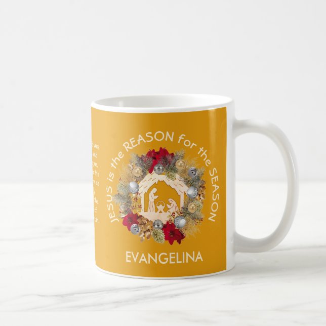 O JESUS Amarelo é a razão da caneca de café de Nat (Direita)