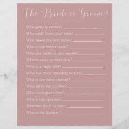 o jogo da festa da noiva ou do noivo