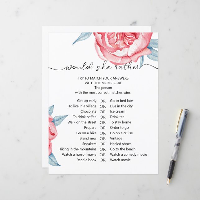 O jogo de folha de papel "ela iria preferencialmen (Frente/Verso In Situ)