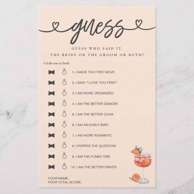 O Jogo Do chá de panela Disse Que Disse Adivinhe A (Frente)