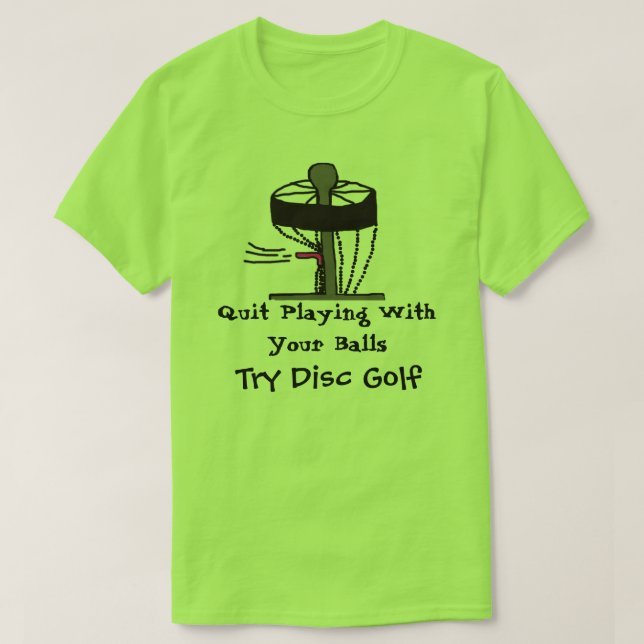 O jogo parado com bolas tenta o t-shirt do golfe (Frente do Design)