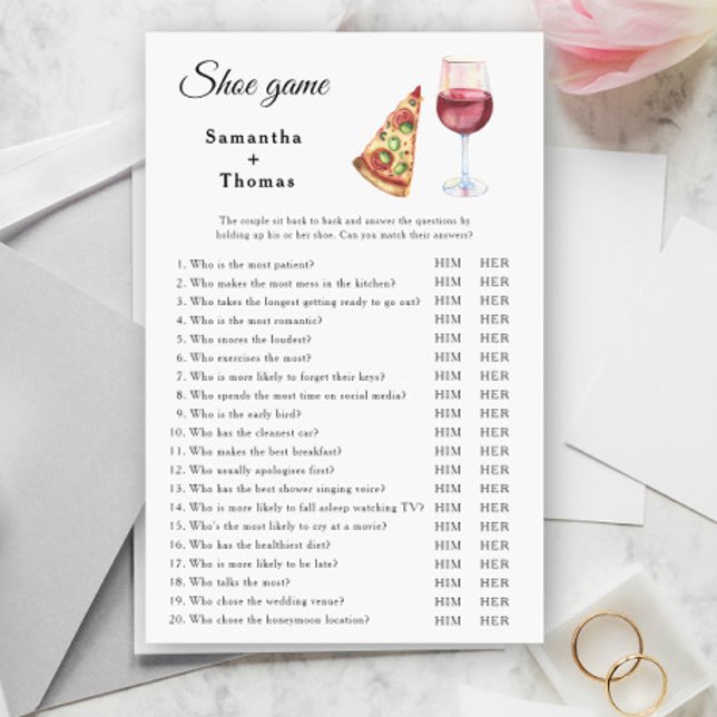 O jogo perfeito para o Calçado do chá de panela (Criador carregado)