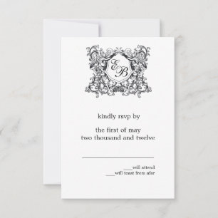 O 'Kate' Monograma de Casamento RSVP