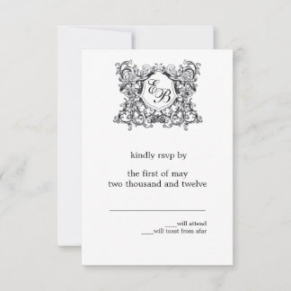 O 'Kate' Monograma de Casamento RSVP