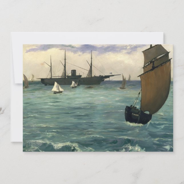 O "Kearsarge" em Boulogne | Édouard Manet (Frente)