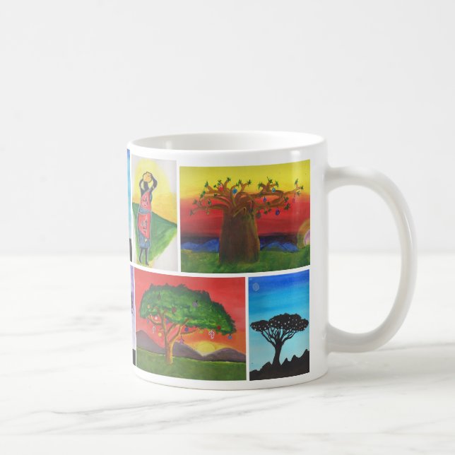 O Kenyan caçoa a caneca da arte (Direita)