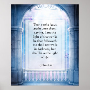 O KRW Jesus é a luz do poster do mundo