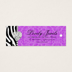 O laço da pérola do leopardo Jewels o roxo do