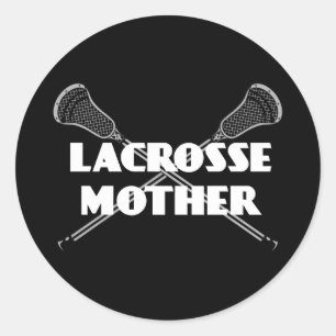 O Lacrosse Parents a etiqueta do branco de