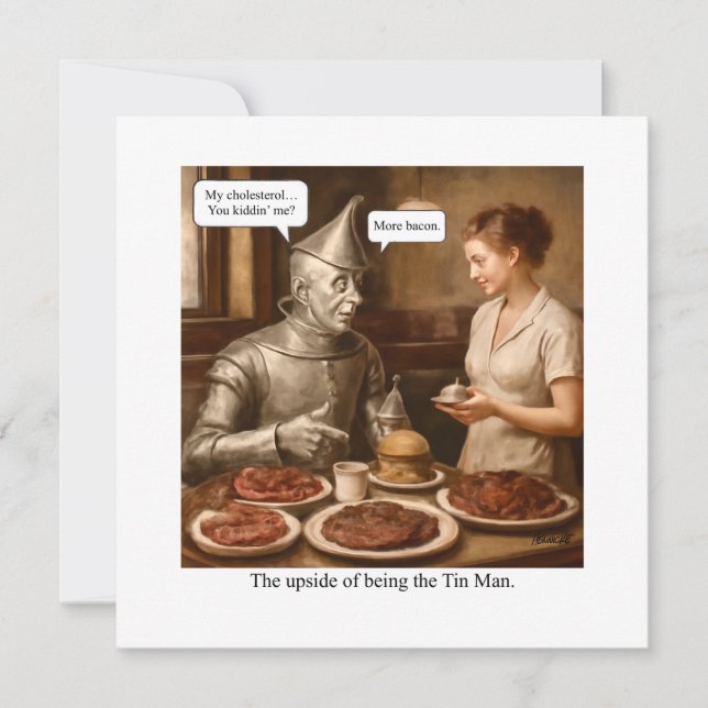 O lado de cima de ser o Homem-Lata (Frente)