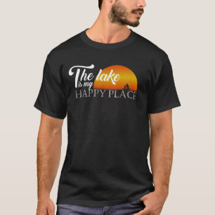 O lago é meu lugar feliz que transporta o t-shirt