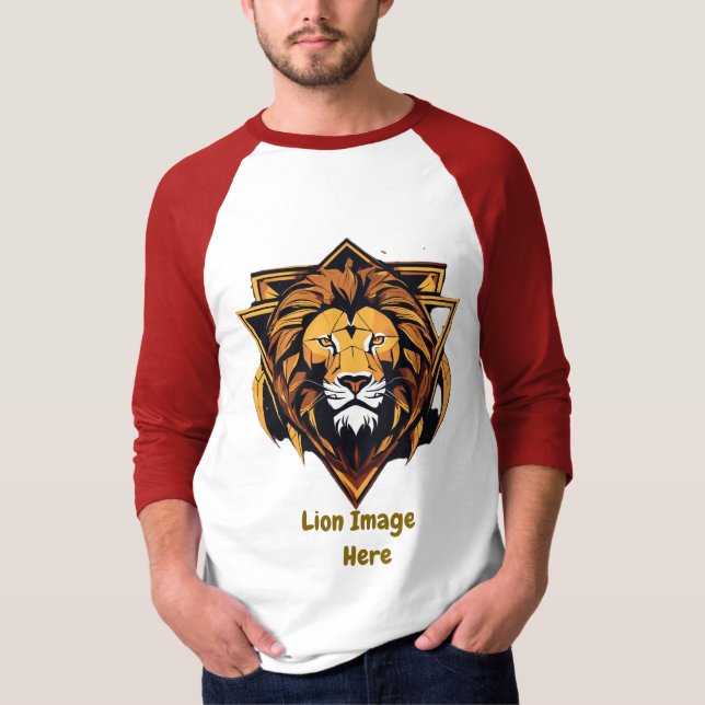 O Leão: Design de Camisa T-Shirt Capa da Serpente (Frente)