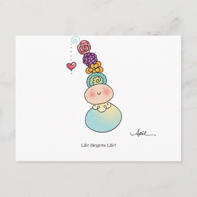 O LIFE começa com o cartão postal da April McCallu (Frente)