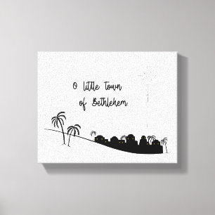 O Little Town of Bethlehem Canvas Art