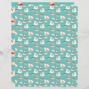 O Livro de Crapbooking do Padrão Verde Cat Life