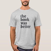 O livro era uma camiseta melhor