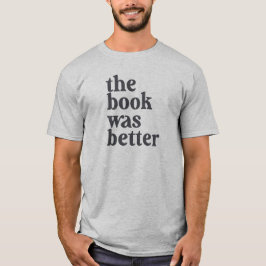 O livro era uma camiseta melhor