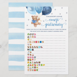 O Livro Infantil Emoji Pictionary Game Teddy Bear