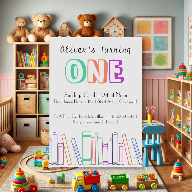 O Livro Pensou No Primeiro Convite de aniversário (Criador carregado)