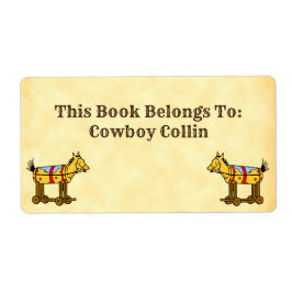 O Livro Pertence À Etiqueta De Cavalo De Brinquedo