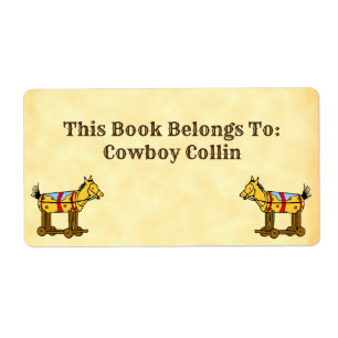 O Livro Pertence À Etiqueta De Cavalo De Brinquedo