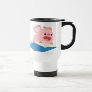 O livro voador e a caneca de Viagem ao trabalho