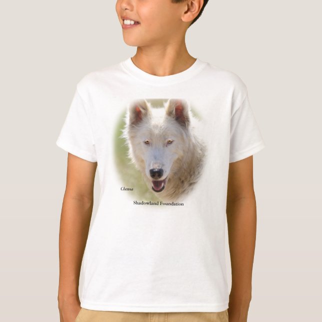 O lobo branco caçoa o t-shirt (Frente)