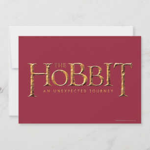 O logotipo de hobbit é texturizado