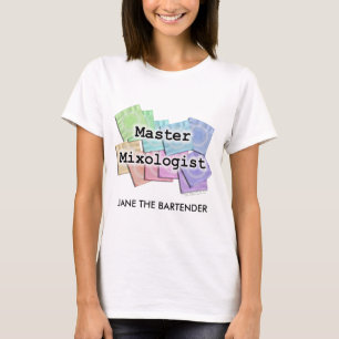 O Lt das mulheres. Camisetas - Mixologist mestre