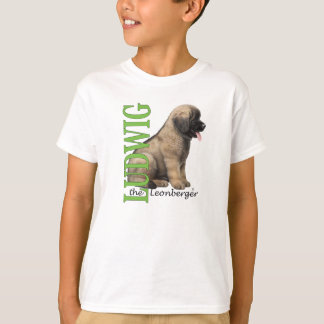 O Ludwig do miúdo o t-shirt do filhote de cachorro